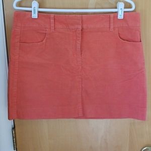 J. Crew Orange Mini Skirt